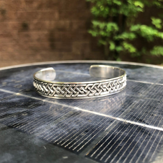 Viking Celtic Knot Infinity Cuff Bracelet