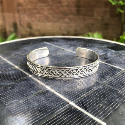 Viking Celtic Knot Infinity Cuff Bracelet
