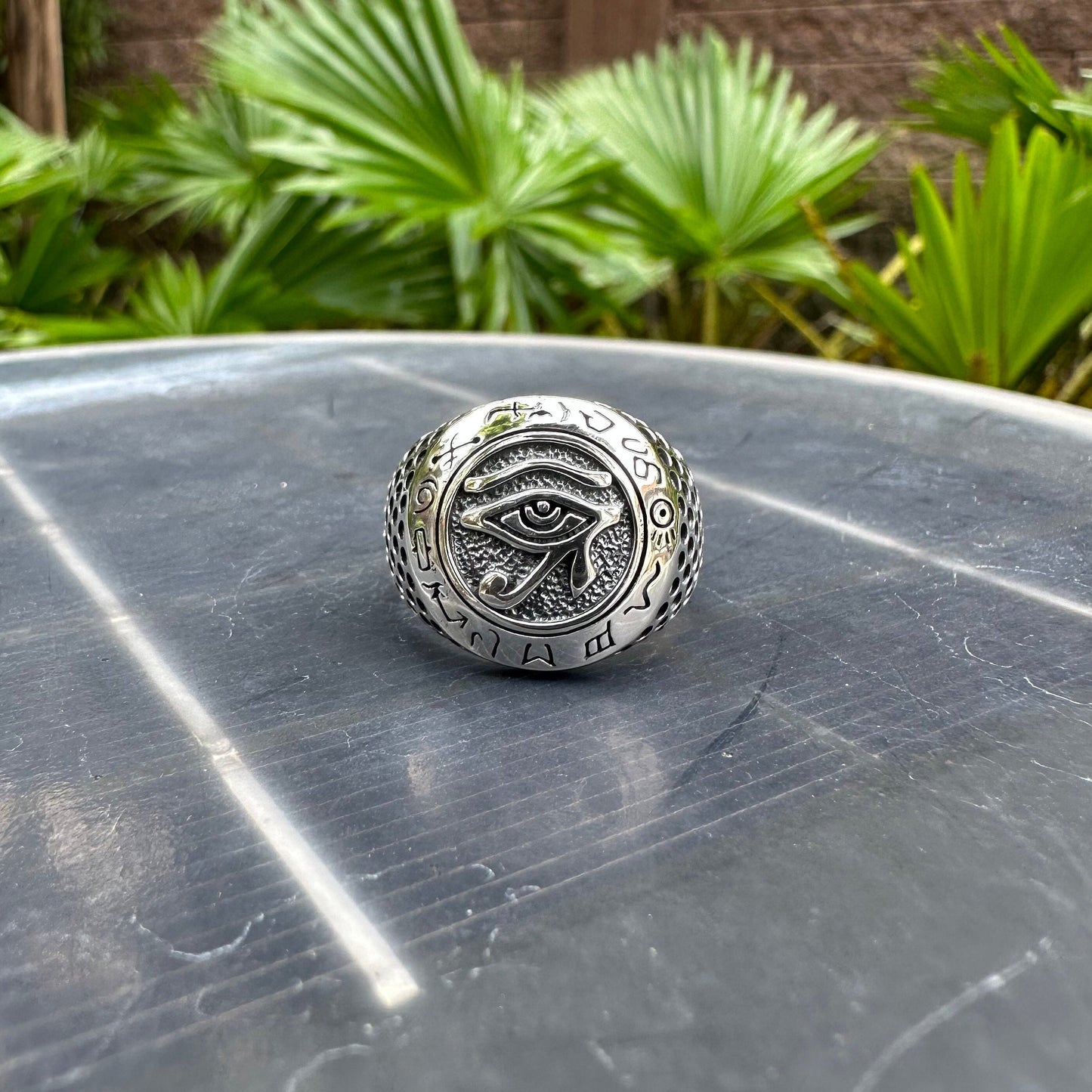 Eye of Horus Egypt Hieroglyphic Ring