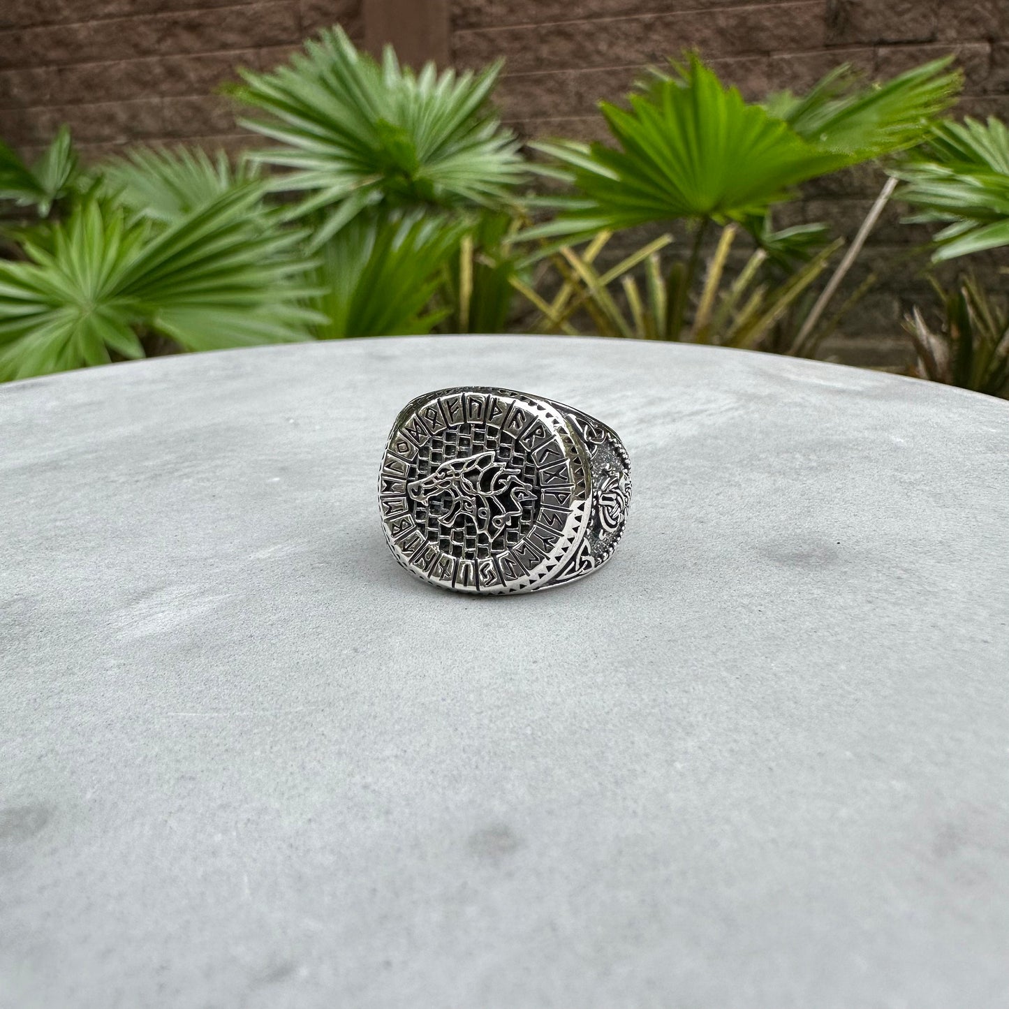 Fenrir Viking Wolf God Ring