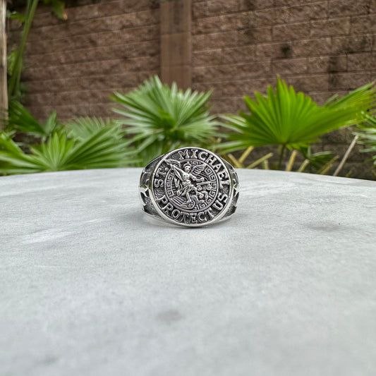 Saint Michael Guardian Angel Ring