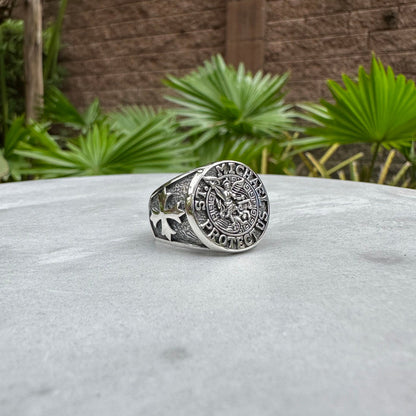 Saint Michael Guardian Angel Ring