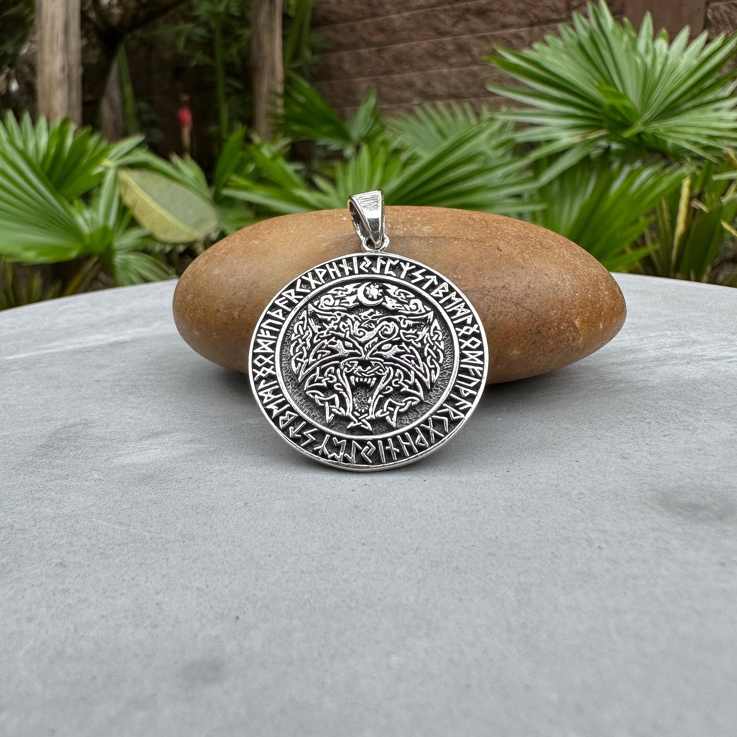 Viking Fenrir Wolf Norse Pendant/Necklace