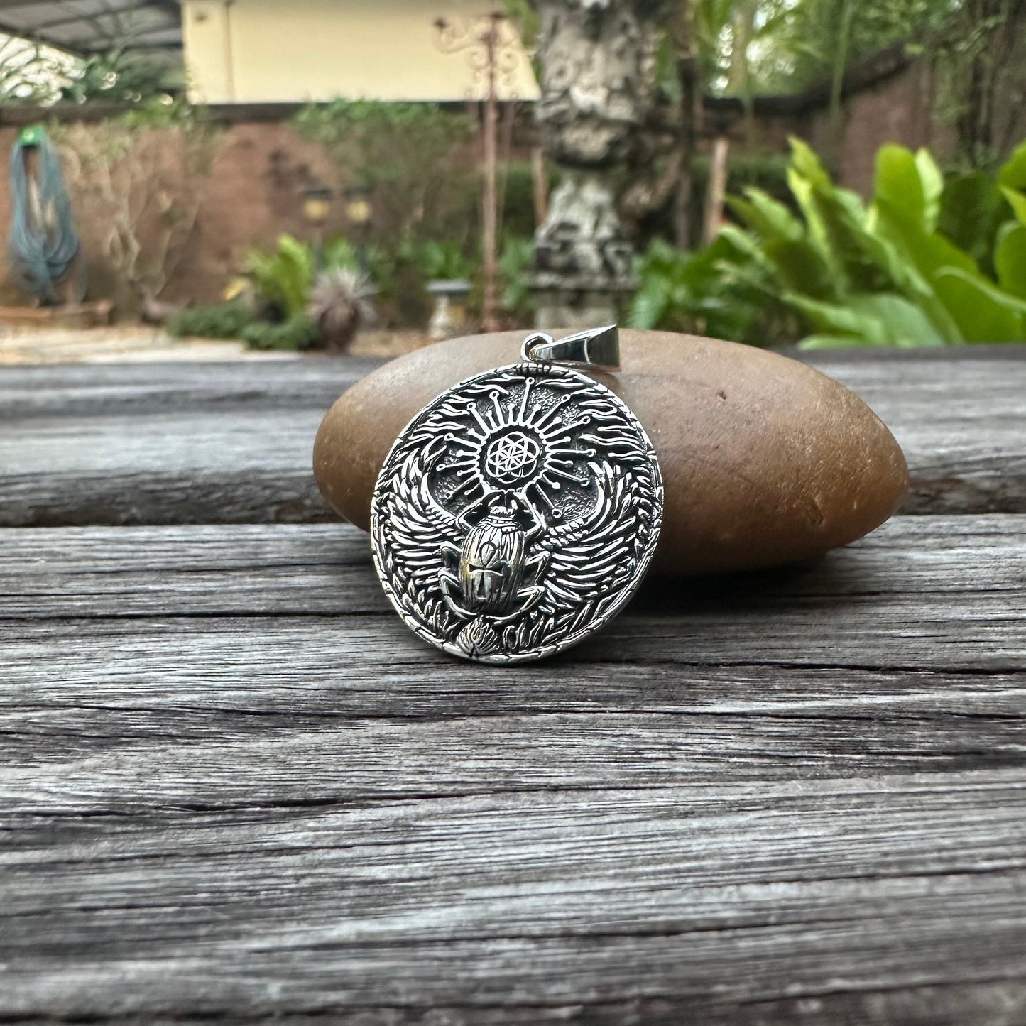 Egyptian Ancient Bug Scarab Pendant/Necklace