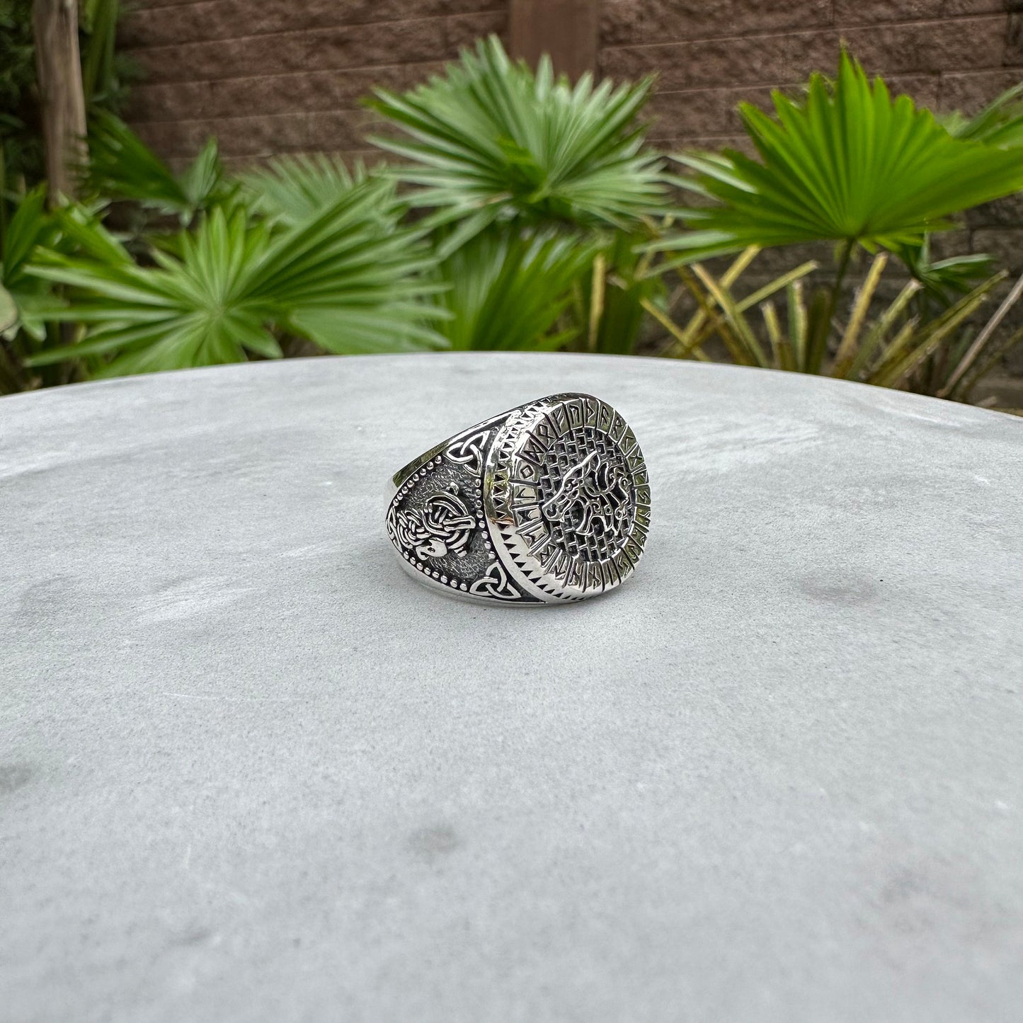 Fenrir Viking Wolf God Ring