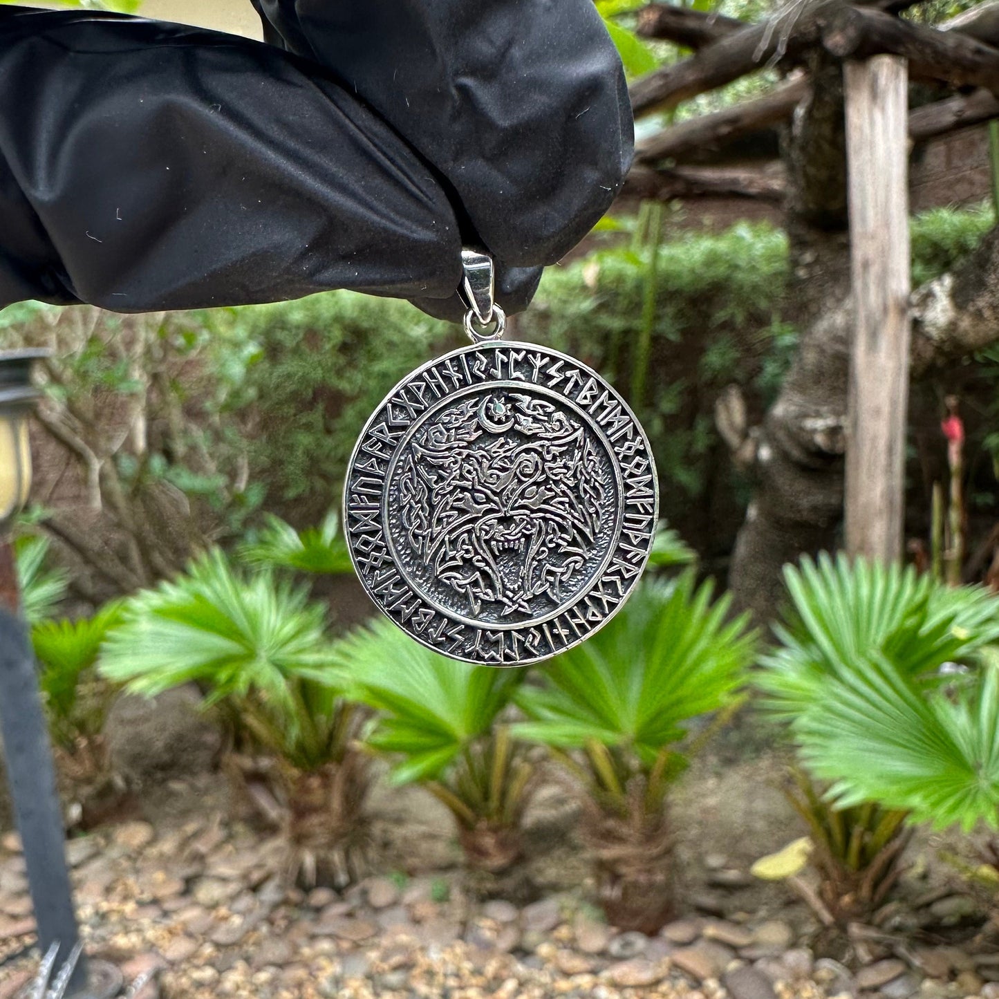 Viking Fenrir Wolf Norse Pendant/Necklace
