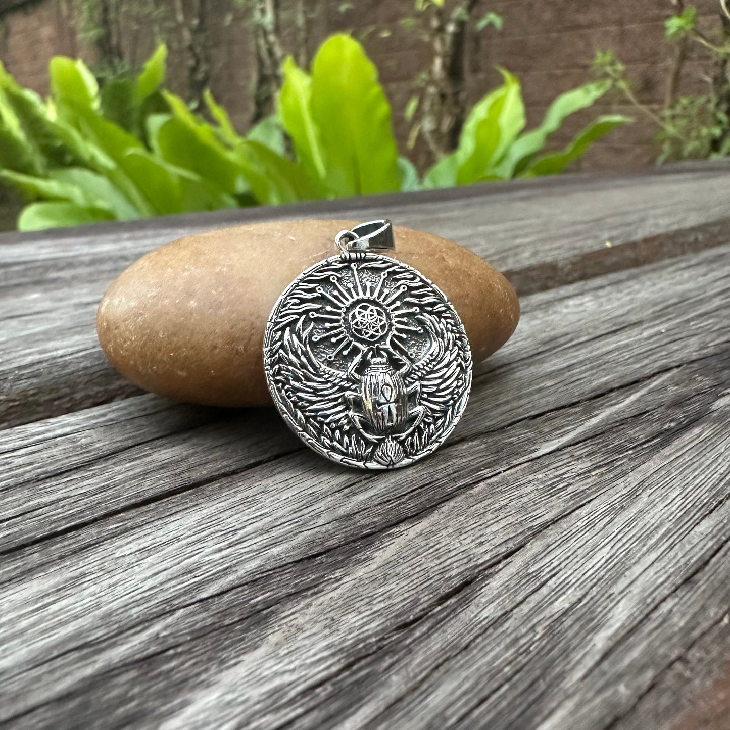 Egyptian Ancient Bug Scarab Pendant/Necklace