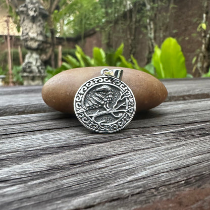 Odin's Raven Companion Huginn & Muninn Pendant/Necklace