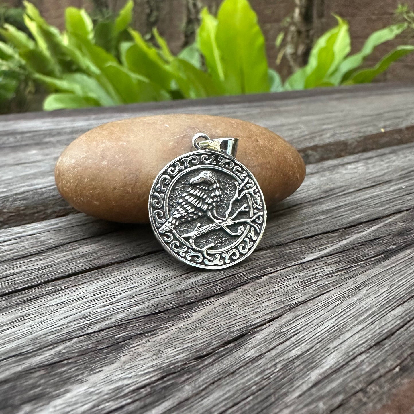Odin's Raven Companion Huginn & Muninn Pendant/Necklace