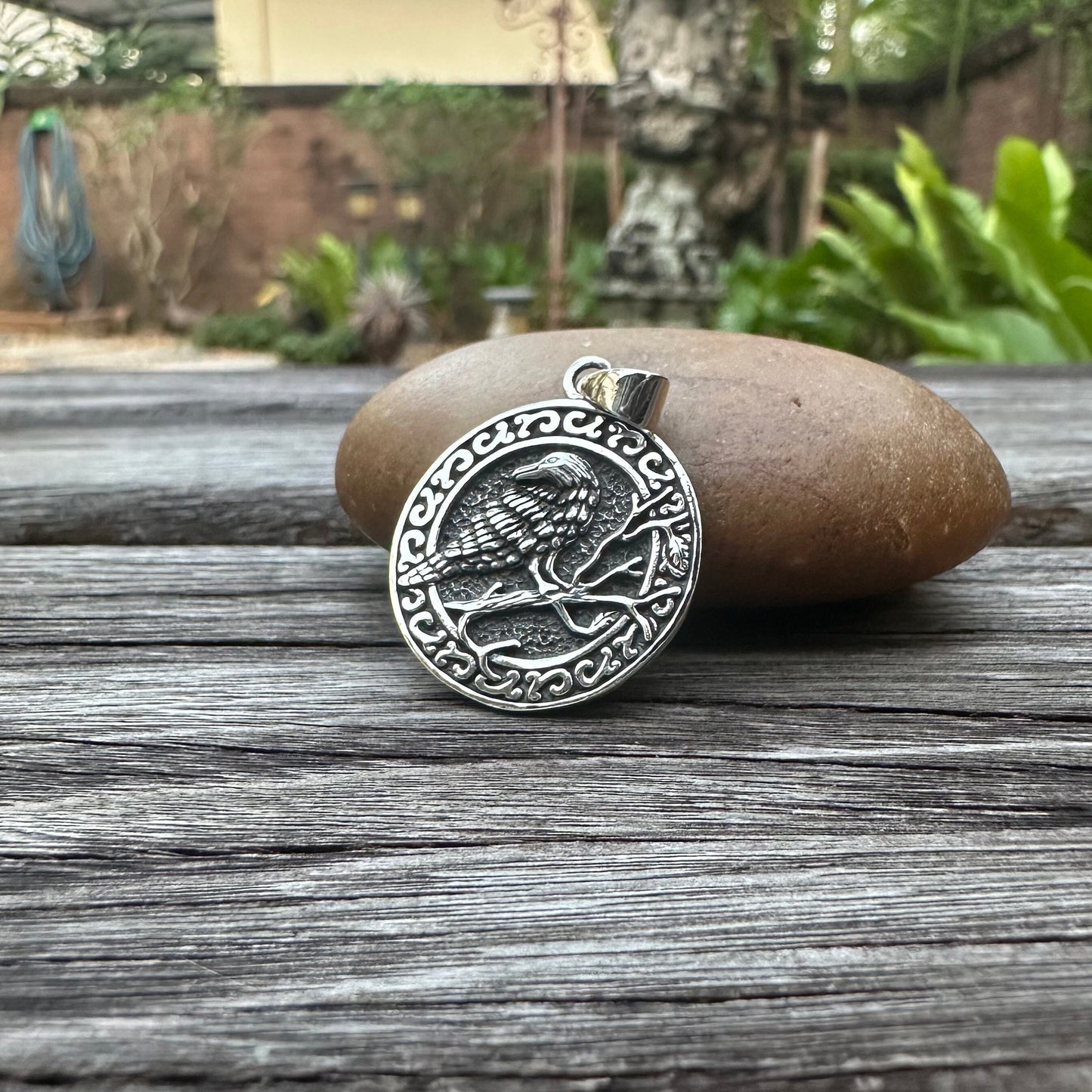 Odin's Raven Companion Huginn & Muninn Pendant/Necklace