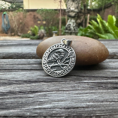Odin's Raven Companion Huginn & Muninn Pendant/Necklace