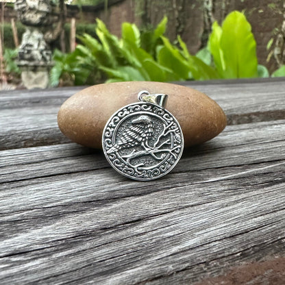Odin's Raven Companion Huginn & Muninn Pendant/Necklace