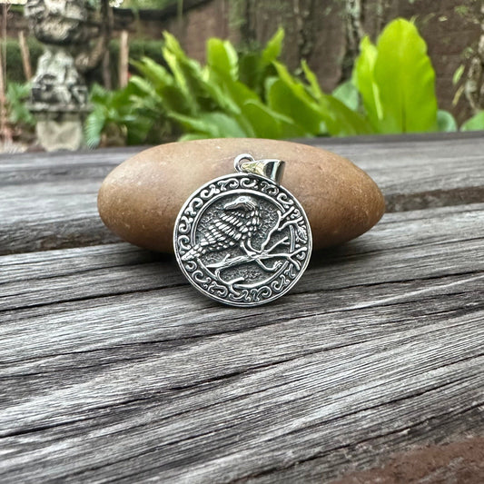 Odin's Raven Companion Huginn & Muninn Pendant/Necklace