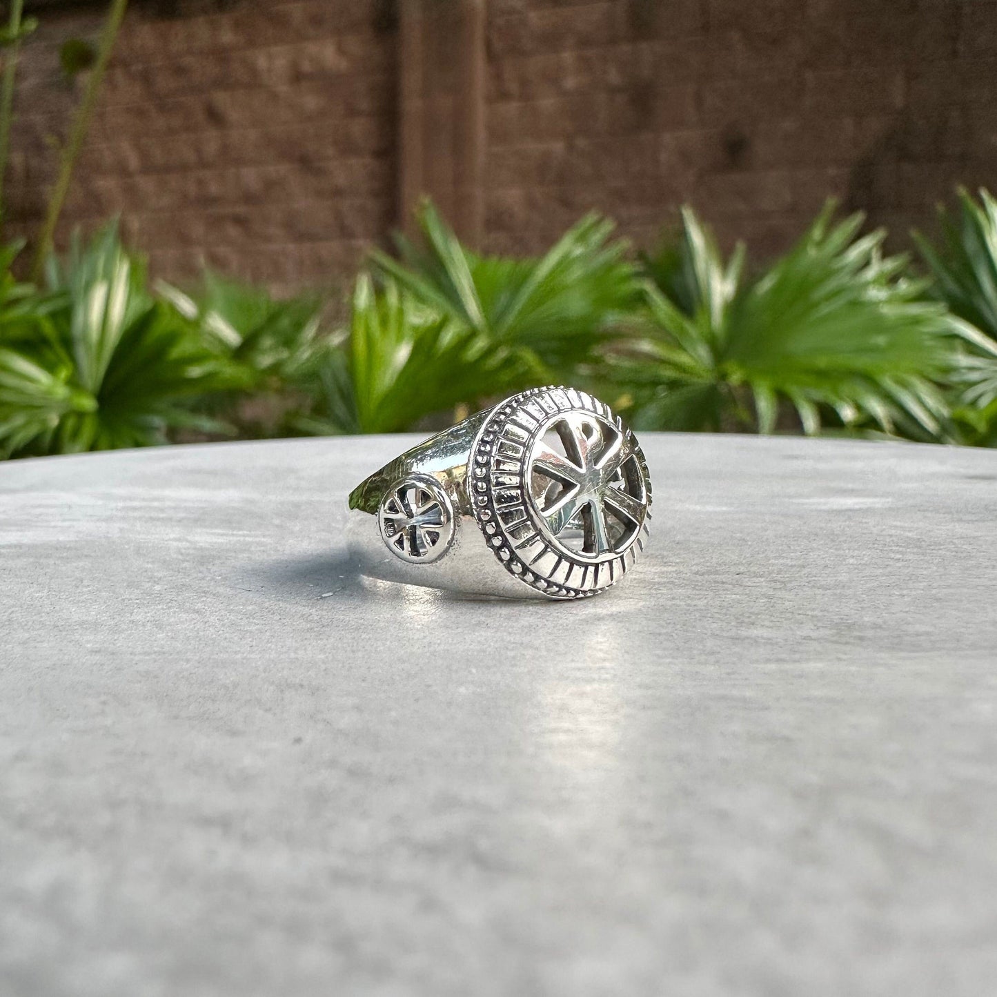 Chi-Rho Knight Templar Ring