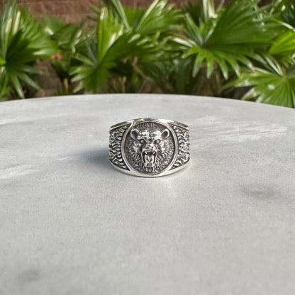 Viking Bear Ring Norse Ring
