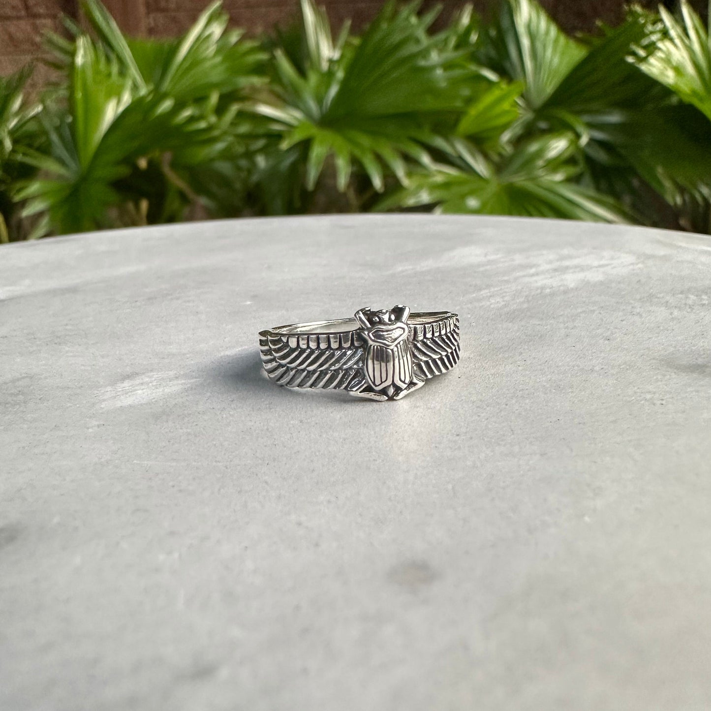Egyptian Beetle Scarab Bug Ring