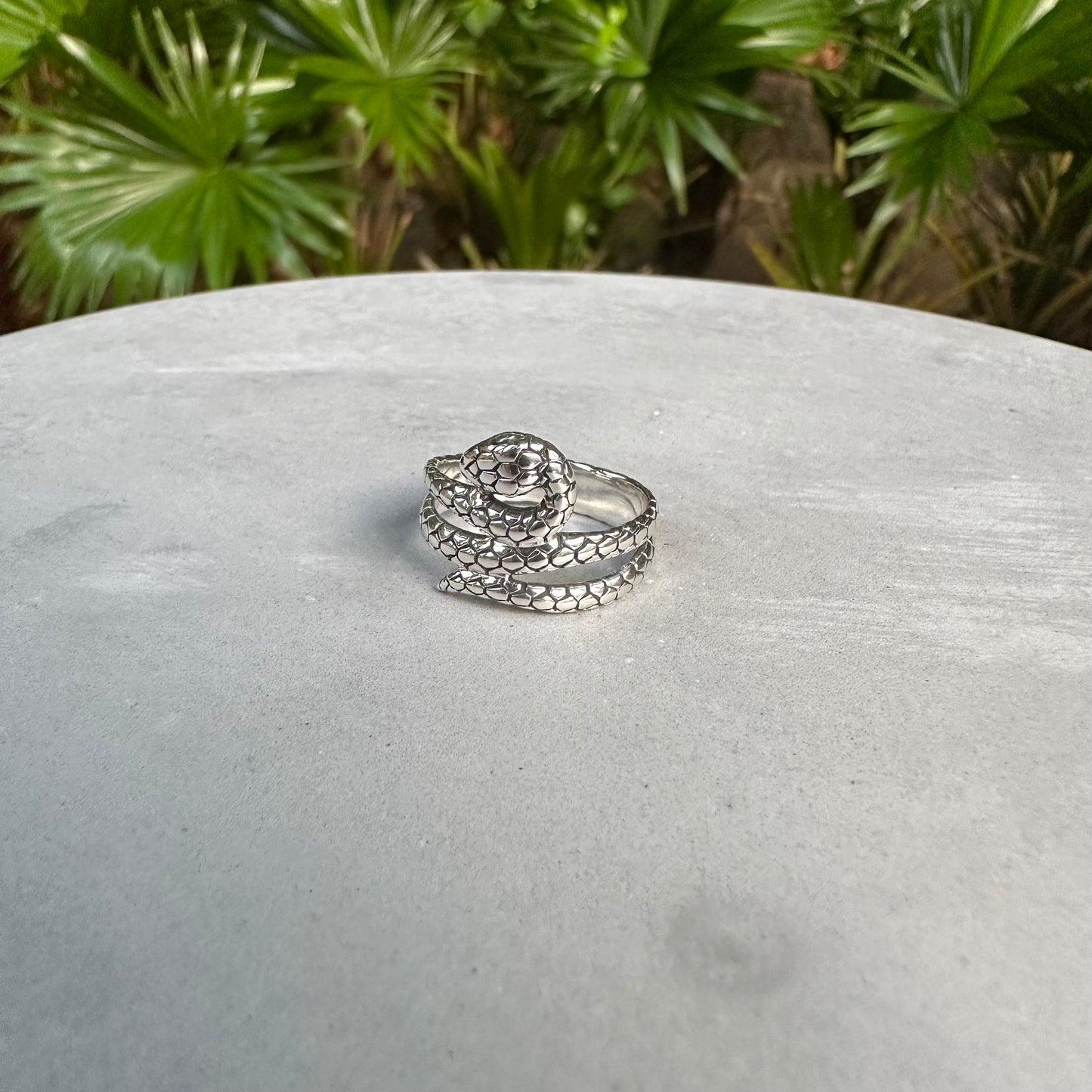 Black Mamba Snake Coil Serpent Ring