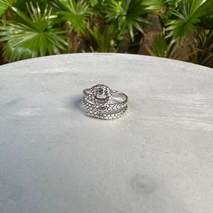 Black Mamba Snake Coil Serpent Ring