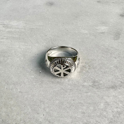 Chi-Rho Knight Templar Ring