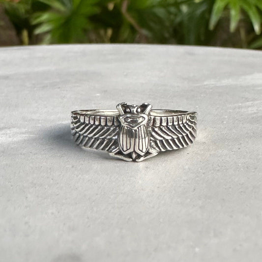 Egyptian Beetle Scarab Bug Ring