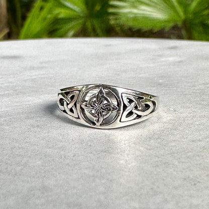 Witch's Knot Magic Four Element Wiccan Ring