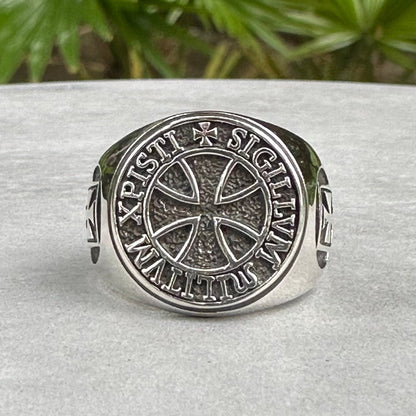 Templar Cross Knight Templar Seal Catholic Crusader Ring