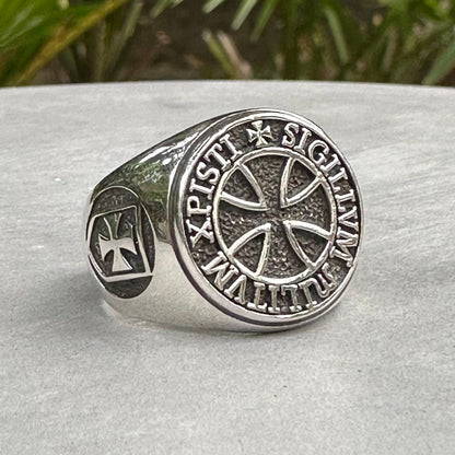 Templar Cross Knight Templar Seal Catholic Crusader Ring