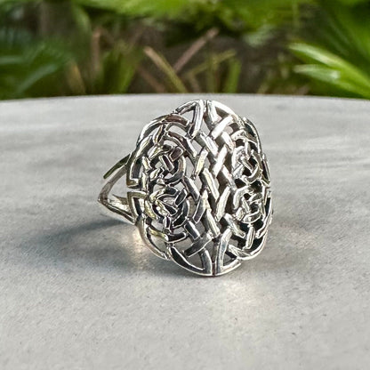 Celtic Knot Viking Infinity Ring
