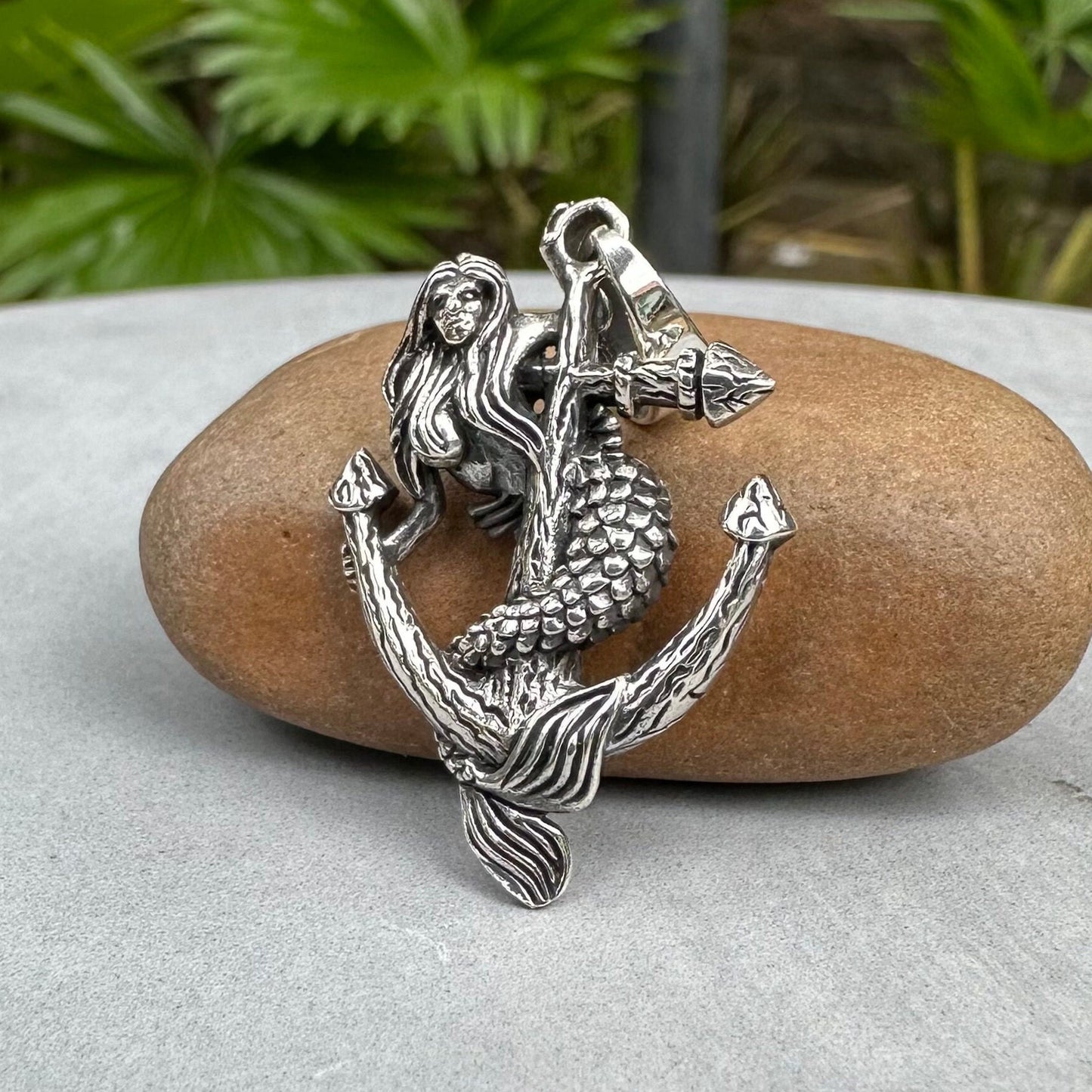 Mermaid & Anchor Sailor Amulet Pendant/Necklace