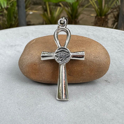 Ankh Egyptian Eye of Horus Pendant/Necklace