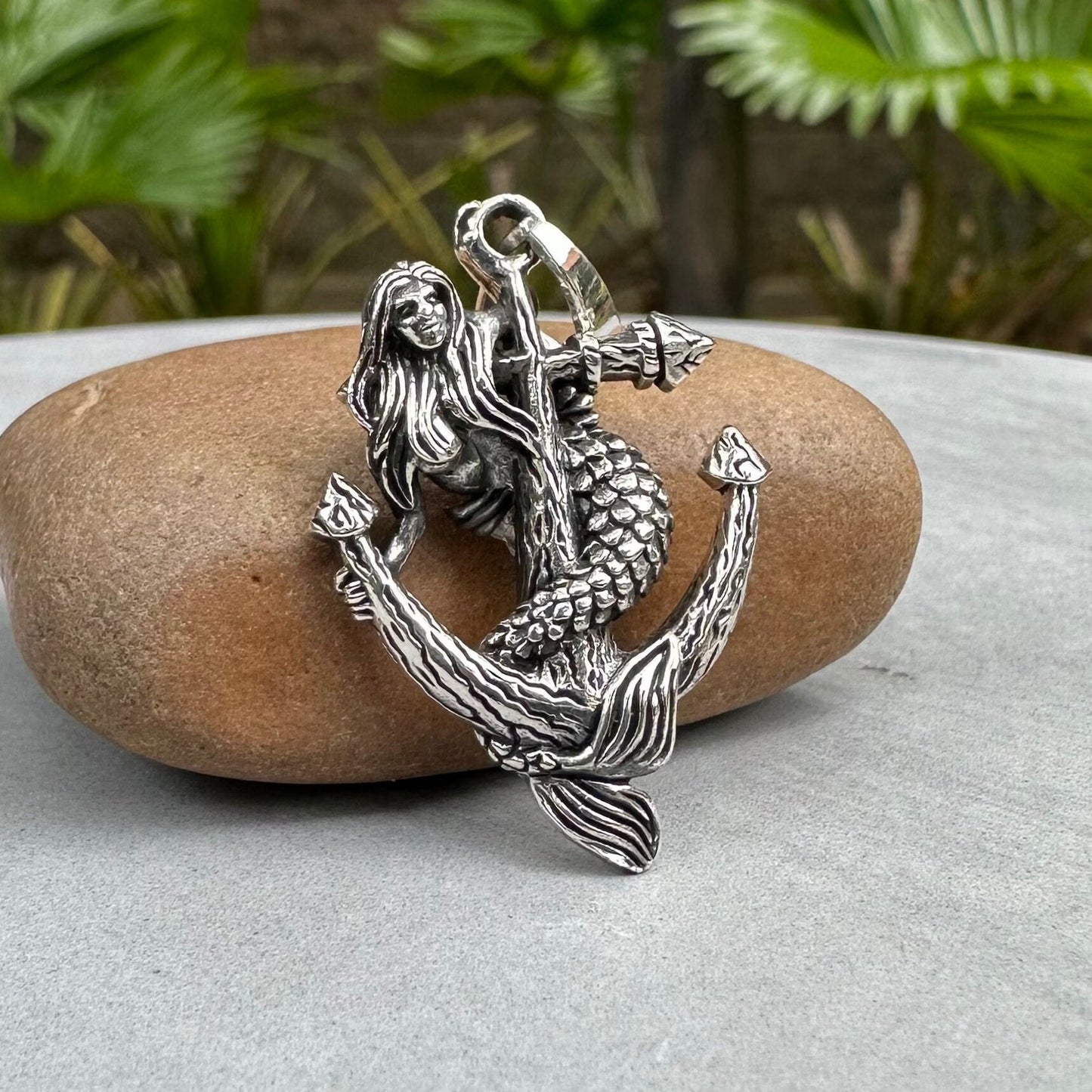 Mermaid & Anchor Sailor Amulet Pendant/Necklace