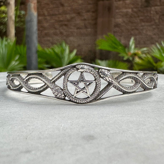 Ouroboros World Serpent Jörmungandr Snake Cuff Bracelet