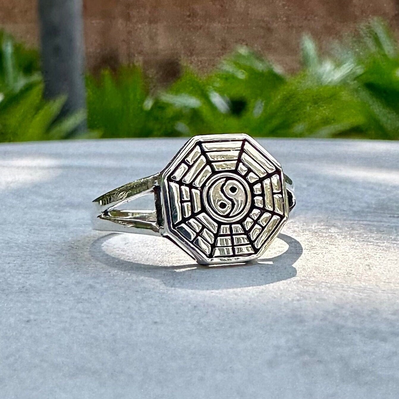 Yin & Yang Bagua Taijitu Chinese Philosophy Ring