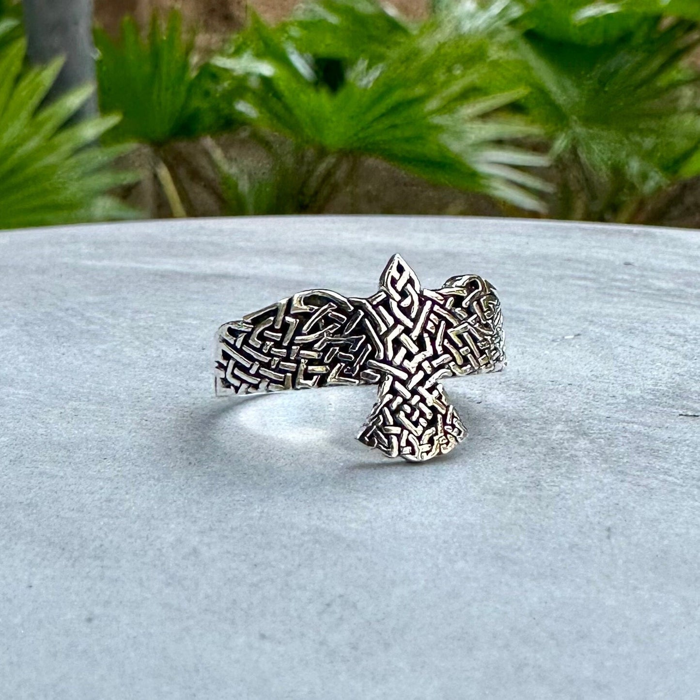 Odin's Raven Viking Ring