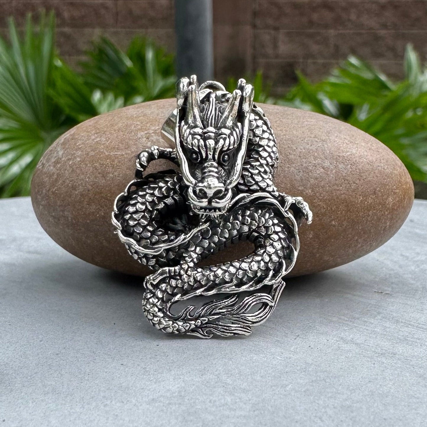 Chinese Black Dragon Wu Long Oolong Pendant/Necklace