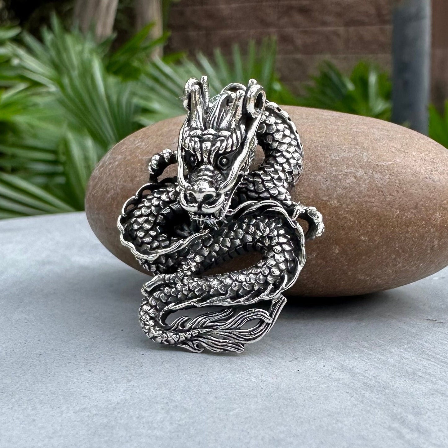 Chinese Black Dragon Wu Long Oolong Pendant/Necklace