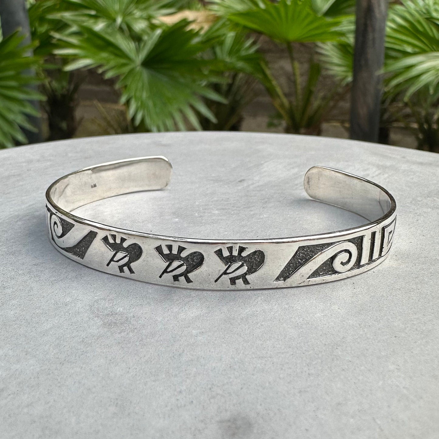 Hopi Kokopelli Native American Deities Cuff Bracelet