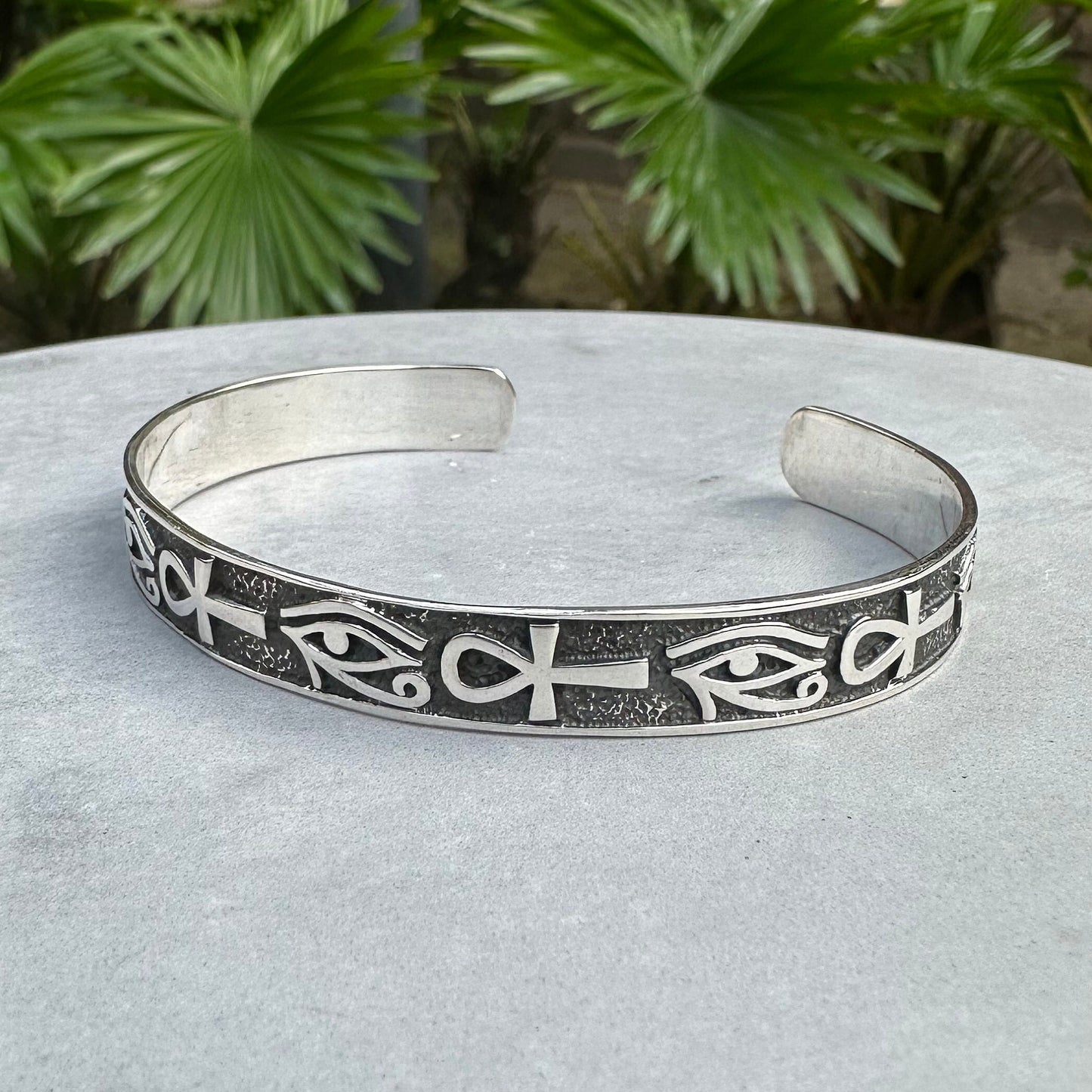 Egypt Eye of Horus & Ankh Cuff Bracelet
