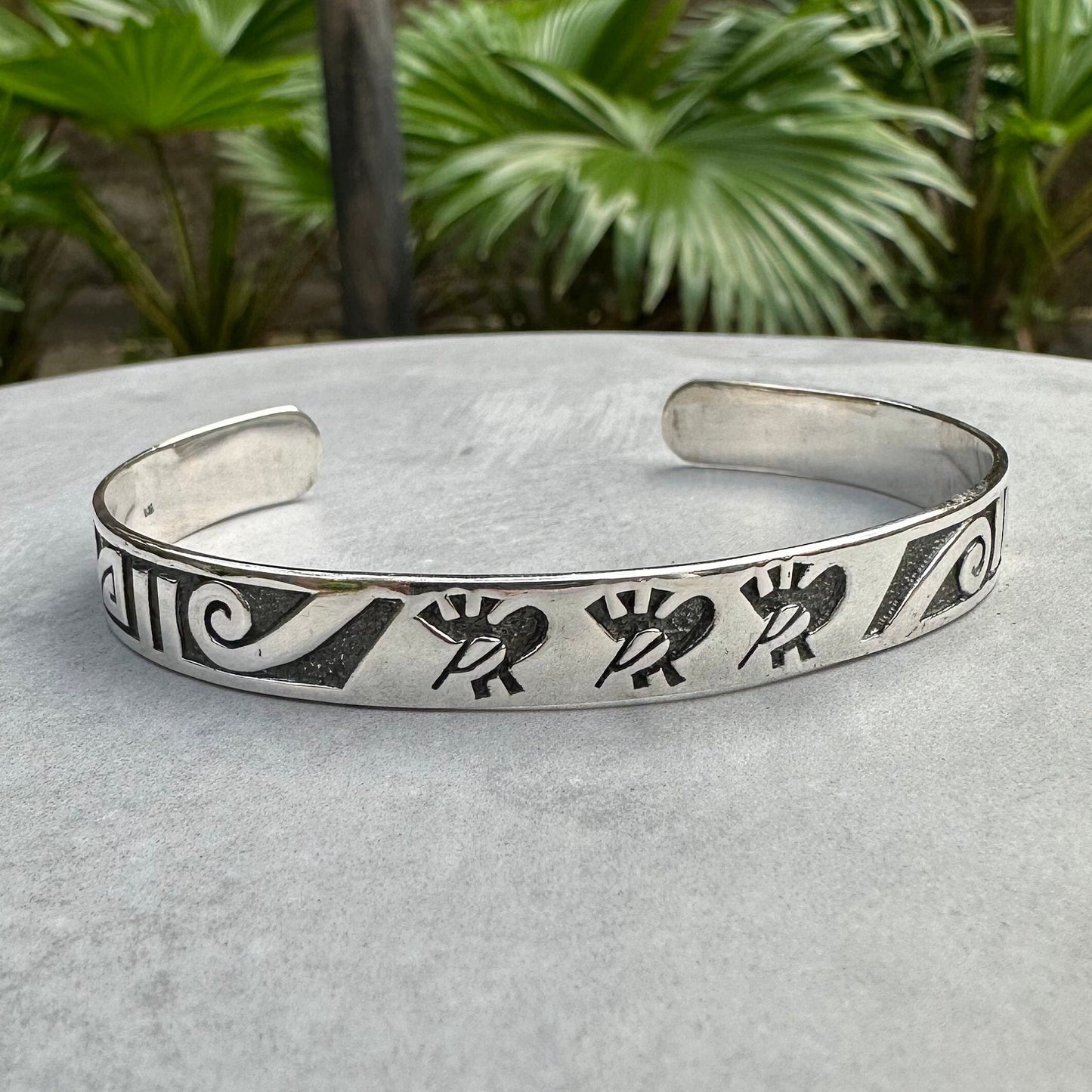 Hopi Kokopelli Native American Deities Cuff Bracelet