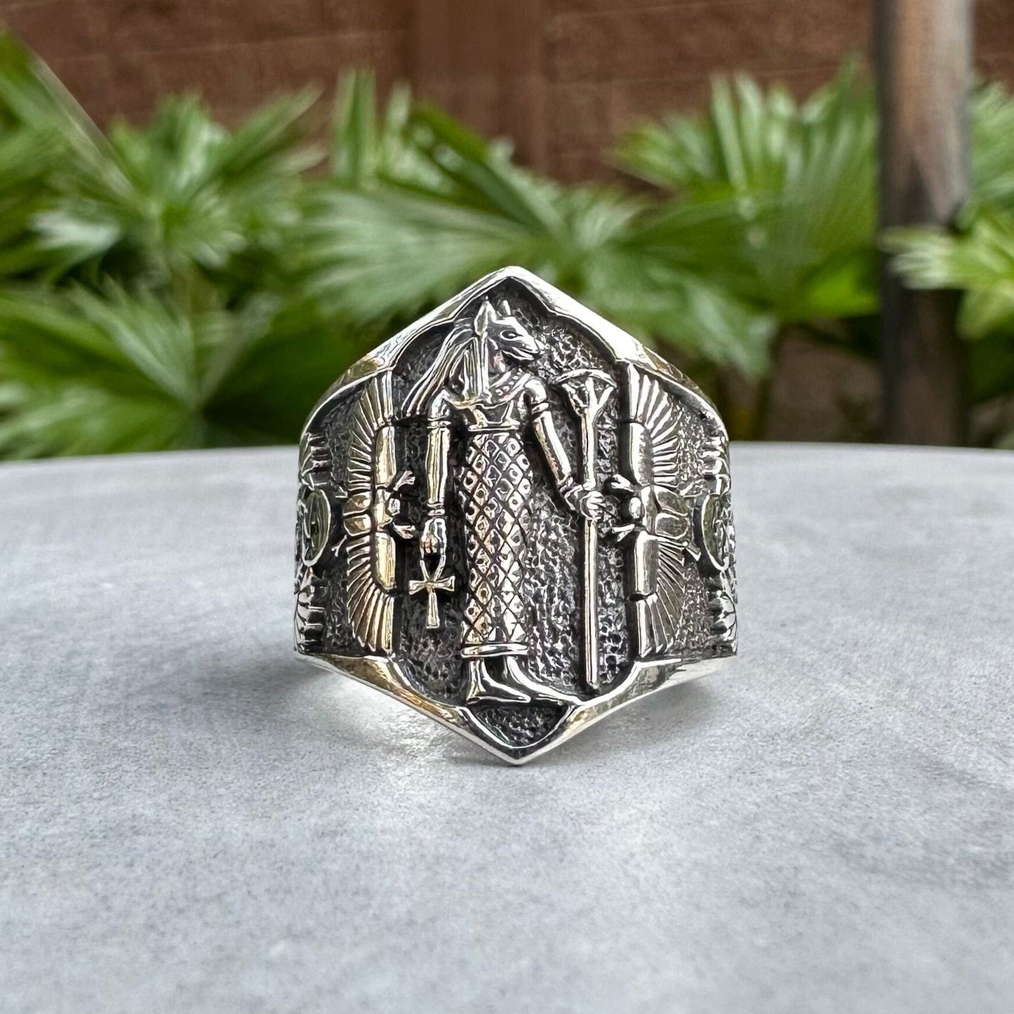 Bastet Egyptian Goddess of Protection Ring