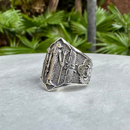 Bastet Egyptian Goddess of Protection Ring