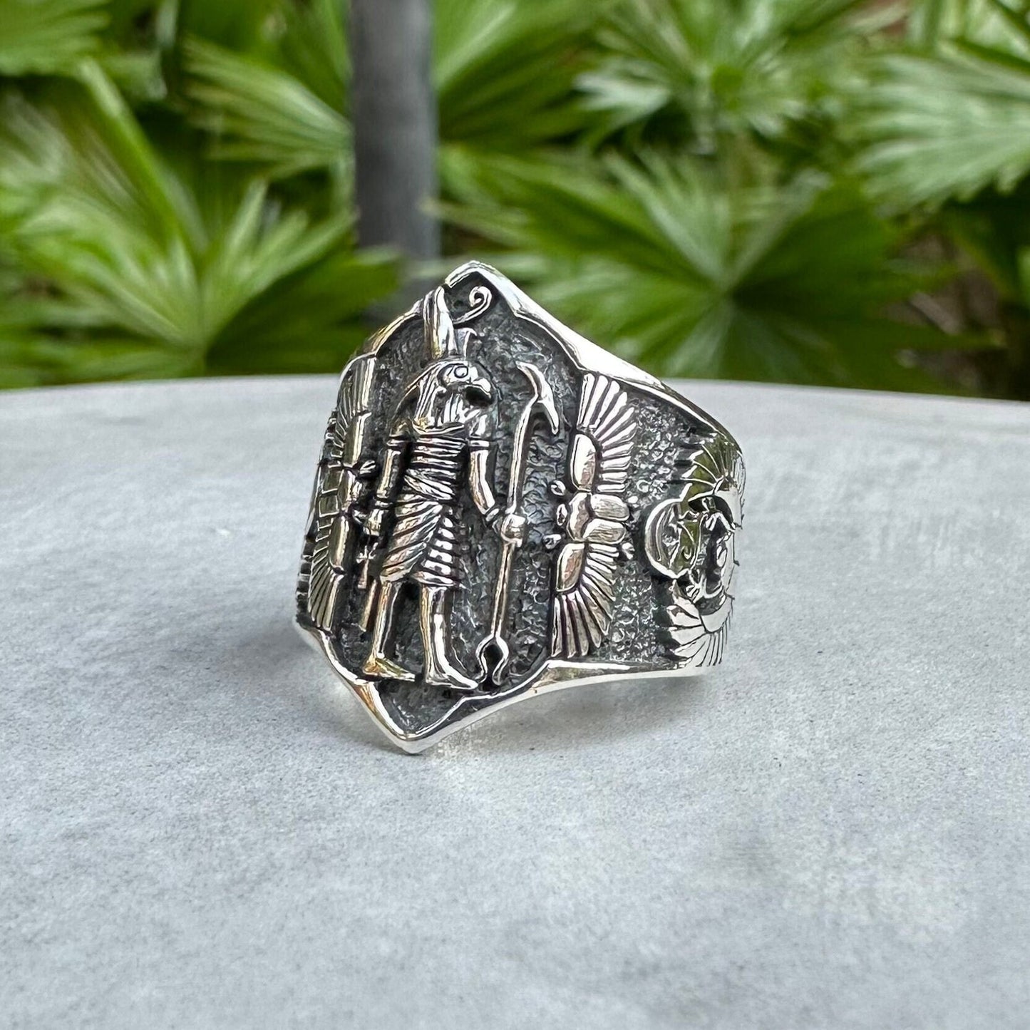 Egypt Eye of Horus Ancient God Deities Ring