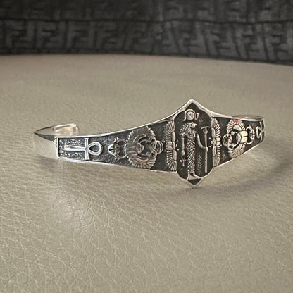 Sekhmet Egyptian Goddess Talismans Cuff Bracelet