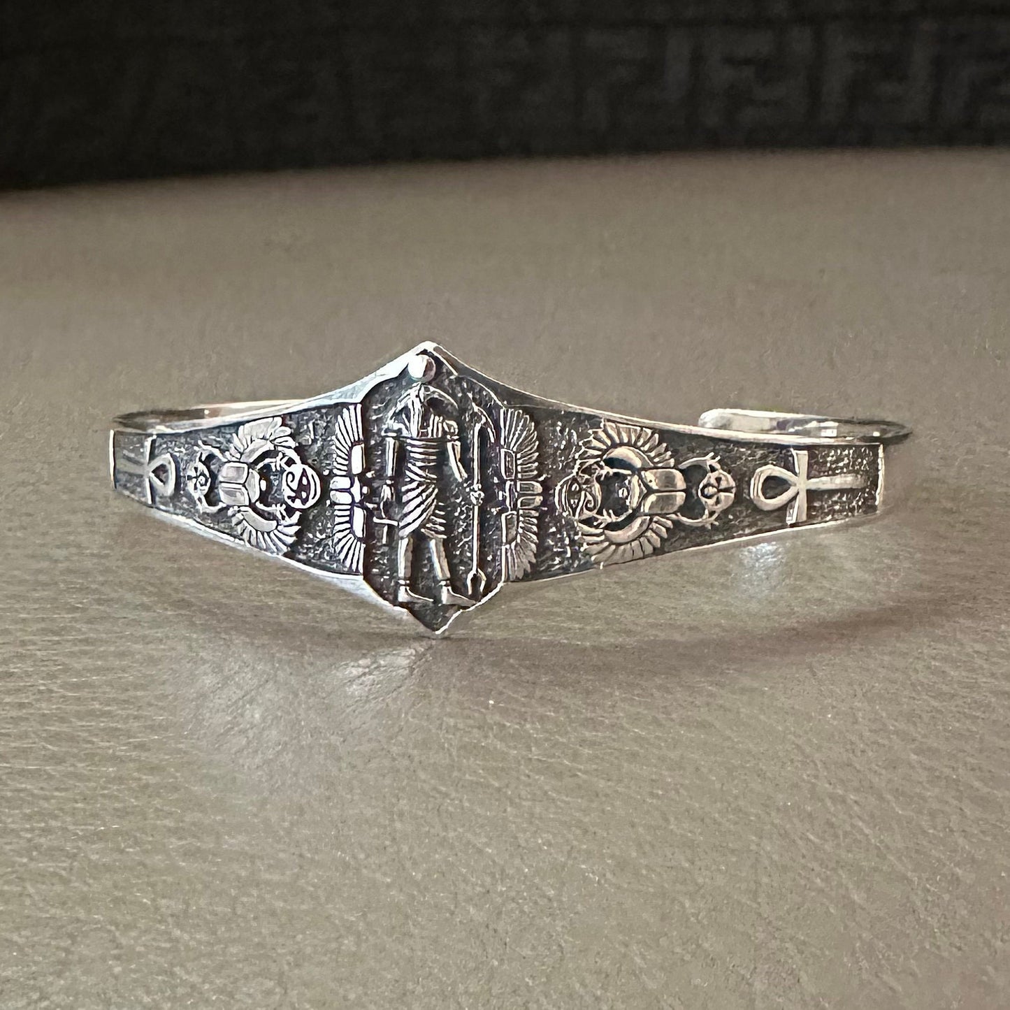 Thoth Egyptian God Ancient God Ibis Amulet Talismans Cuff Bracelet