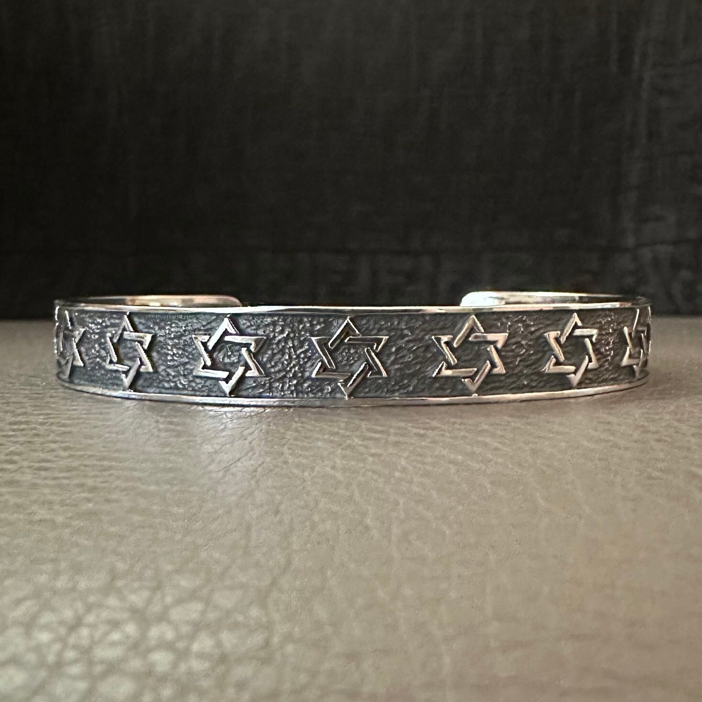Star of David Magen Judaism Seal of Solomon Cuff Bracelet
