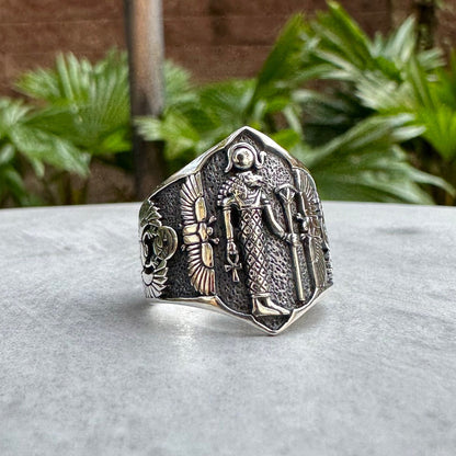 Sekhmet Egyptian Goddess Deity of War Talisman Ring