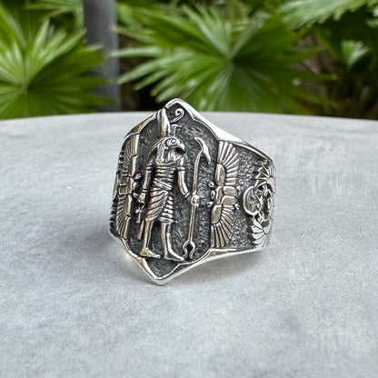 Egypt Eye of Horus Ancient God Deities Ring
