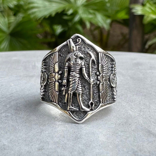 Egypt Eye of Horus Ancient God Deities Ring