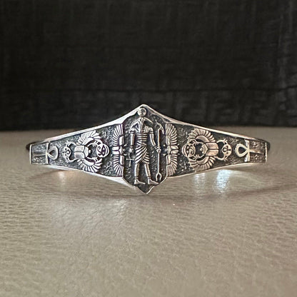 Thoth Egyptian God Ancient God Ibis Amulet Talismans Cuff Bracelet