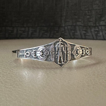 Thoth Egyptian God Ancient God Ibis Amulet Talismans Cuff Bracelet